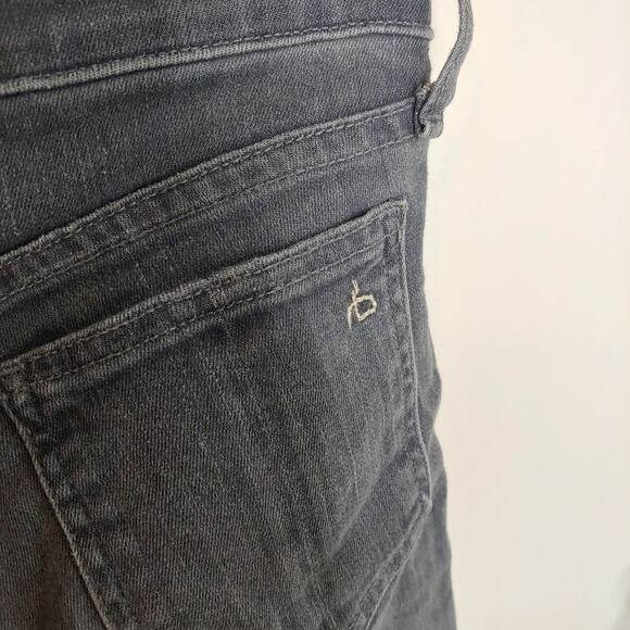 Rag & Bone Gray Raw Hem Ankle Jeans 25 - Picture 4 of 11